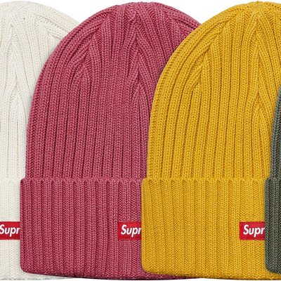 日貨代購CITY】2018SS Supreme Overdyed RIBBED Beanie Box Logo 毛帽