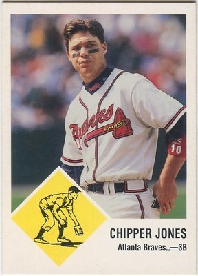 (T)勇士名人堂三壘手Chipper Jones 1998 Fleer 復古卡