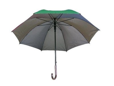 【五百萬雨傘】27英吋直骨銀膠自動四色傘-500萬超大傘面 (晴雨傘)【小潔大批發】