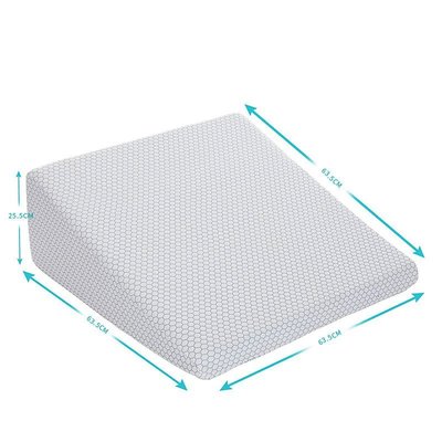跨境可壓縮三角靠墊涼感透氣床頭靠墊孕婦枕3D凝膠記憶棉楔形枕滿減 促銷 夏季