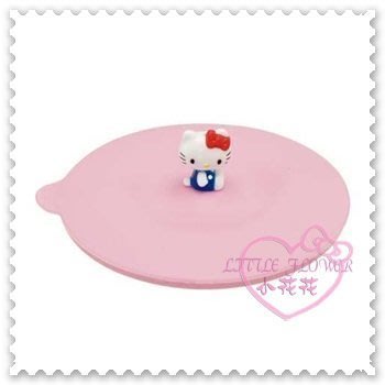 ♥小花花日本精品♥ Hello Kitty  粉色公仔造型多功能軟質保溫杯蓋/矽膠杯蓋56779608