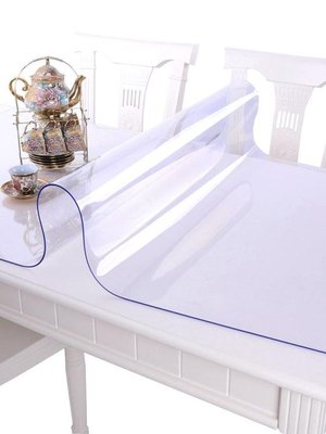 下殺 軟玻璃PVC桌布防水防燙防油免洗塑料透明餐桌墊茶幾網紅厚水晶板