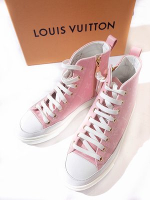 Louis Vuitton Stellar Sneaker Boot.(Rose Clair) 路易威登 LV 帆布鞋