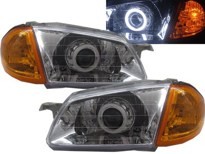 卡嗶車燈 FORD 福特 Tierra BJ 98-00 CCFL雙光HID魚眼 大燈 電鍍 V2