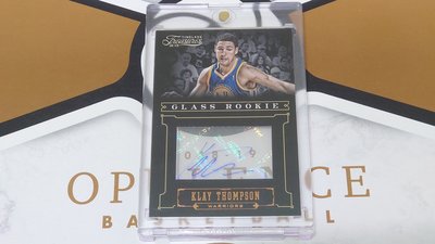 NBA 金州勇士 2012-13 KLAY THOMPSON GLASS ROOKIE 親筆簽名卡(4枚冠軍戒)