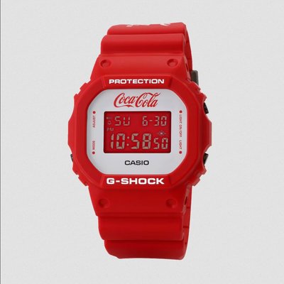 BEETLE 卡西歐 CASIO G-SHOCK 可口可樂 COCA COLA 聯名 手錶 DW5600CC23-4 紅