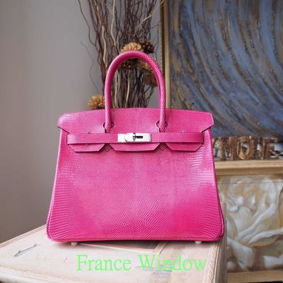 France Window 愛瑪仕 柏金包 Hermes Birkin 桃紅 5J fuschia pink 25cm