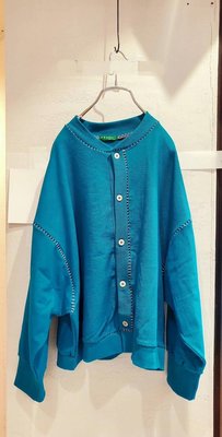 正韓korea韓國進口4N5藍色縫線全開釦長袖外套  現貨 小齊韓衣
