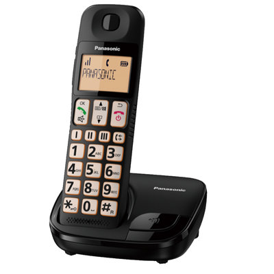 【KS-3C】含稅免運 國際牌 Panasonic KX-TGE110TW 大螢幕大字體數位無線電話(黑色) 話機