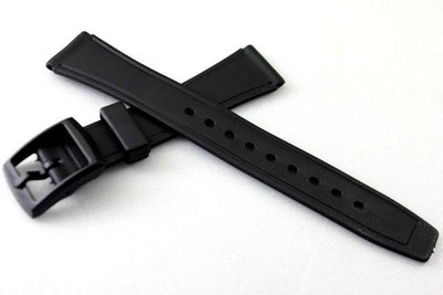 12mm 18mm 20mm平面潛水錶風格黑膠錶帶可替代seiko citizen CASIO同規格原廠錶帶