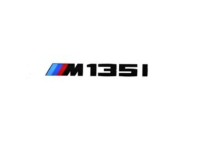 BMW 原廠 M135i Logo 後車箱 高光黑 黑色 字標 For F40 118i 120I M135i