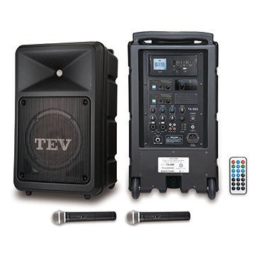 【音響倉庫】台灣電音 TEV 藍芽/USB/SD雙頻~移動式無線擴音機 TA-680i-2、社團活動、 展覽會場