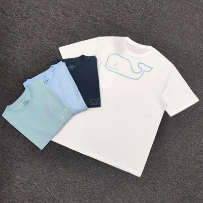 【現貨正版】Vineyard Vines whale simple strokes printed pocket tee 短袖