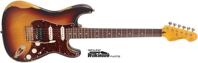 【金聲樂器】英國 Vintage V6 HMRSB 復刻仿舊版 電吉他