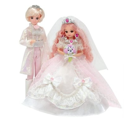 特價 莉卡 娃娃 夢想皇家婚禮 遙斗 王子 新郎 新娘 粉色 licca 娃娃