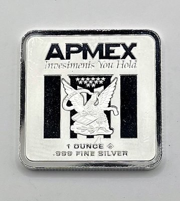 APMEX (Square Series) 方形系列銀條 (1 toz) #348