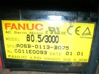 (泓昇)FANUC 發那科 A06B-0113-B075 伺服馬達 (CNC車床,CNC銑床,總合加工機)