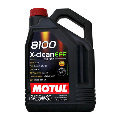 【易油網】MOTUL 8100 5W30 X-CLEAN EFE 全合成機油 5L #62819 #93257