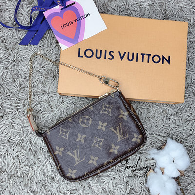 【Luxury】Louis Vuitton路易威登鏈帶錢包 迷你手拿包 麻將包 現貨