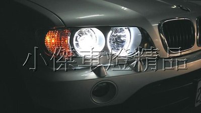 ☆小傑車燈家族☆全新BMW X5 E53黑框CCFL光圈黑框魚眼大燈DEPO製(電動水平原廠HID可沿用).