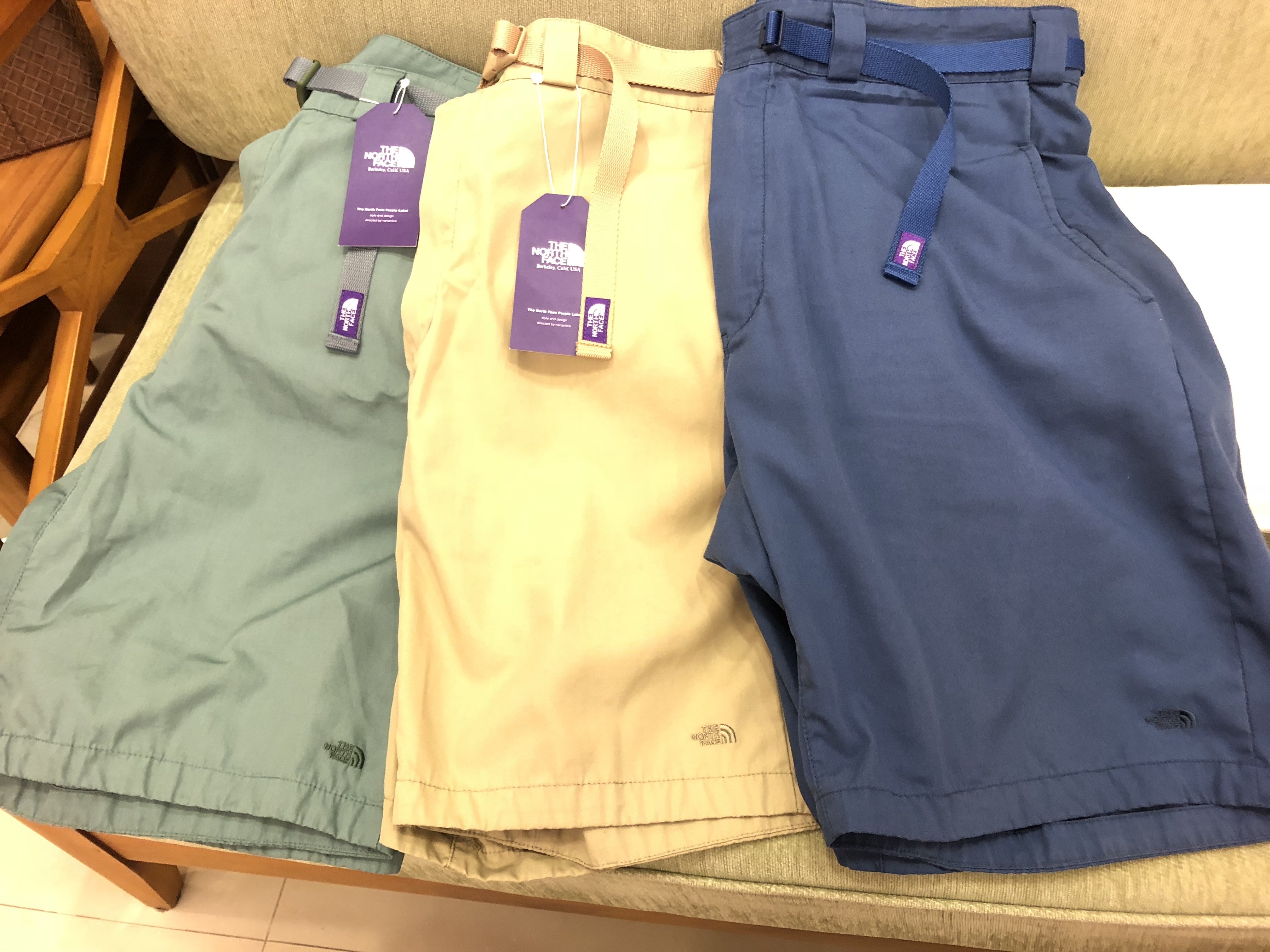 north face purple label shorts