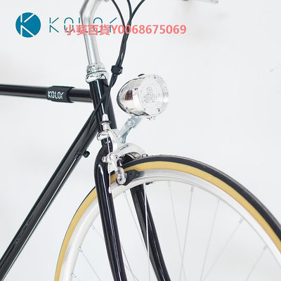 Kolor卡勒單車復古大燈網紅復古自行車頭燈LED裝電池單車裝飾前燈