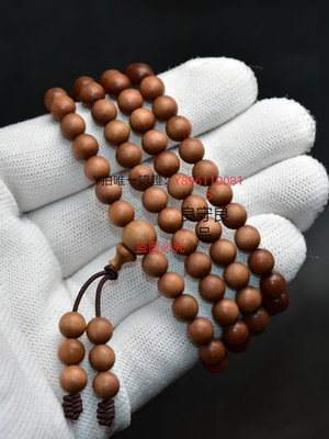 手環 印度沉水老山檀香手串2.0手鏈老料木男女108顆佛珠文玩念珠項鏈