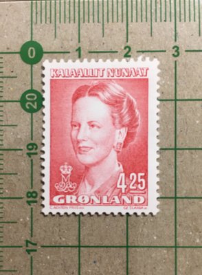 【郵卡庫】【名人】格陵蘭1996年丹麥女王瑪格莉特二世，新票1全  SP0428