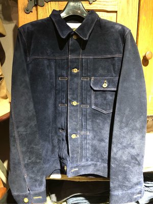 Y’2 leather 藍染麂皮一代皮衣 全新現貨38/40 日本製牛反皮