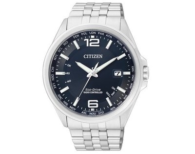 【名人鐘錶珠寶】CITIZEN→電波光動能男錶 CB0011-77L 可議價