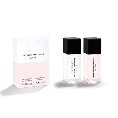 Narciso Rodriguez 純粹謬思 20ML + For Her 淡 20ML 噴式 隨身香