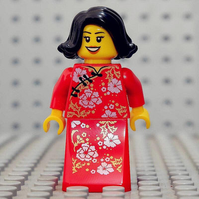 易匯空間 【上新】LEGO 樂高 都市人仔 新年套裝 年夜飯 80101 旗袍女裝 LG161