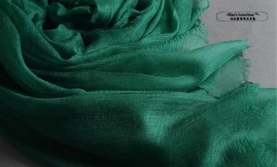沉靜優雅墨綠-100% super fine cashmere頂級300支pashmina Shahmina喀什米爾圍巾披肩送洗劑