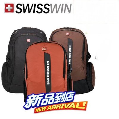 正品SWISSWIN瑞士軍刀雙肩包電腦包潮男女包15.6寸旅行背包sw8351新台幣：1.168元