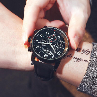 熱銷 MIKE/米可新款個性手錶腕錶男士防水運動氣質大錶盤男神手錶腕錶腕錶644 WG047