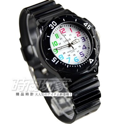 Lotus 時尚錶 簡單數字腕錶 女錶 橡膠錶帶 TP2108L-01黑色 運動錶 數字錶 潛水錶造型錶【時間玩家】