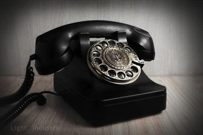 【 輕工業家具 】復古轉盤電話機－黑色經典款金屬響鈴復古董造型旋轉撥號撥盤有線電話筒老式歐美式工業風鄉村風
