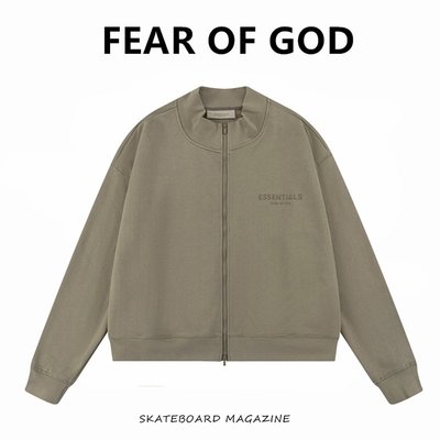 【Japan潮牌館】FEAR OF GOD FOG復線ESSENTIALS立領夾克寬松拉鏈開衫短款外套男