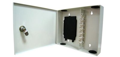 壁掛式光纖收容箱12芯 光纖終端箱 光纖接續盒含接續收容盤熱縮套管配件 光纖接續 現貨供應