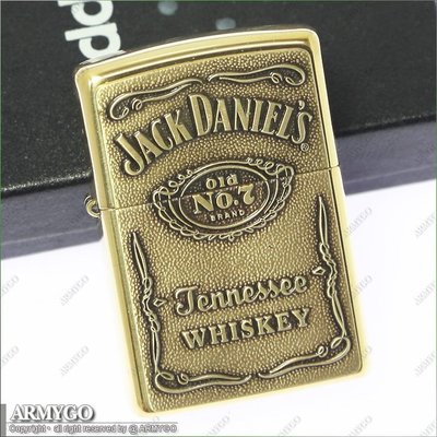 【ARMYGO】ZIPPO原廠打火機-Jack Daniel''s系列-NO.254BJD.428