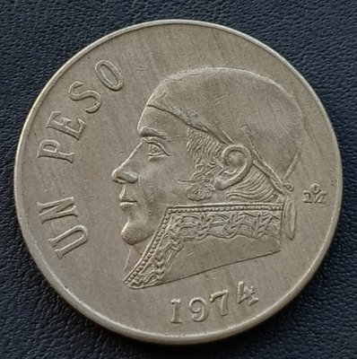 墨西哥    1披索    1974年    鎳幣     1766