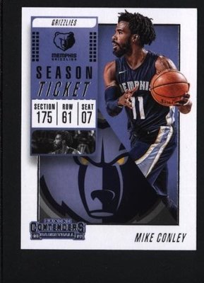 2018-19 Contenders #60 Mike Conley - Memphis Grizzlies