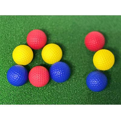 高爾夫球高爾夫球室內練習球全新PU軟球彈力海綿球多彩色兒童玩具球寵物球