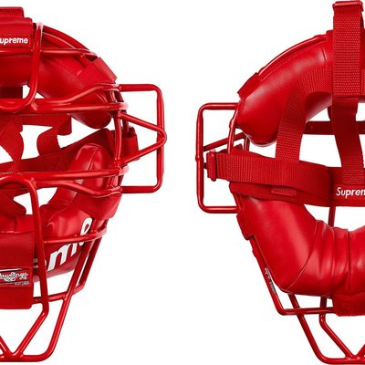 ☆HAru☆ SUPREME x RAWLINGS CATCHER'S MASK 紅捕手面罩棒球| Yahoo