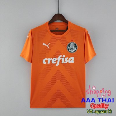 【全新免運】22-23 Palmeiras Soccer Jersey Goalkeeper Orange Shirts Thai足球短袖訓練服