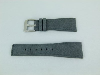 【正品保證】Bell &amp; Ross 柏萊士 原廠 (24收18) 近新品灰色麂皮錶帶