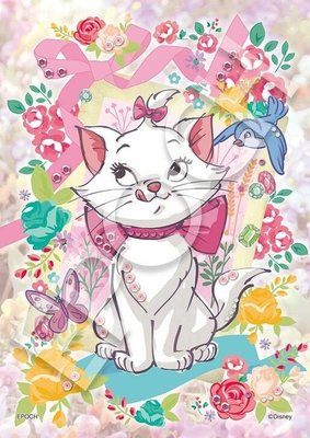 72-031 布面108片日本正版拼圖 迪士尼 瑪莉貓 Marie Cat 附珠飾