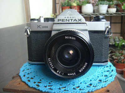 二手品＼早期相機   PENTAX   K 1000     1:2.8      35 mm      JAPAN    零件機