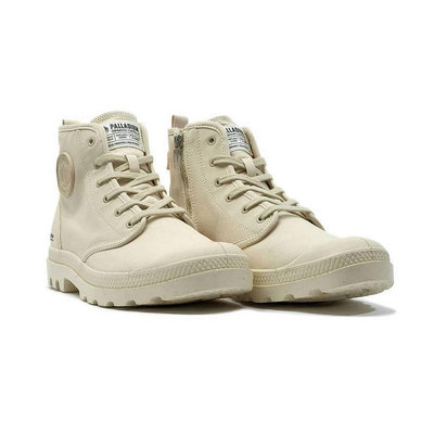 PALLADIUM PAMPA HI ZIP ORGANIC 沙色 拉鍊帆布靴 男女鞋 79101-210