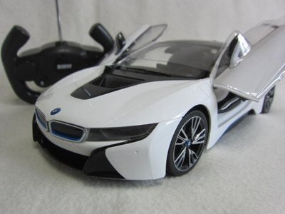 【KENTIM 玩具城】 1:14(1/14)全新寶馬BMW i8白色授權RASTAR遙控車